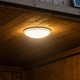 Solar Powered Indoor Oyster Light With Motion Sensor and Solar Panel on 10m Cord 500lm Solar Powered Indoor Oyster Light With Motion Sensor and Solar Panel on 10m Cord 500lm